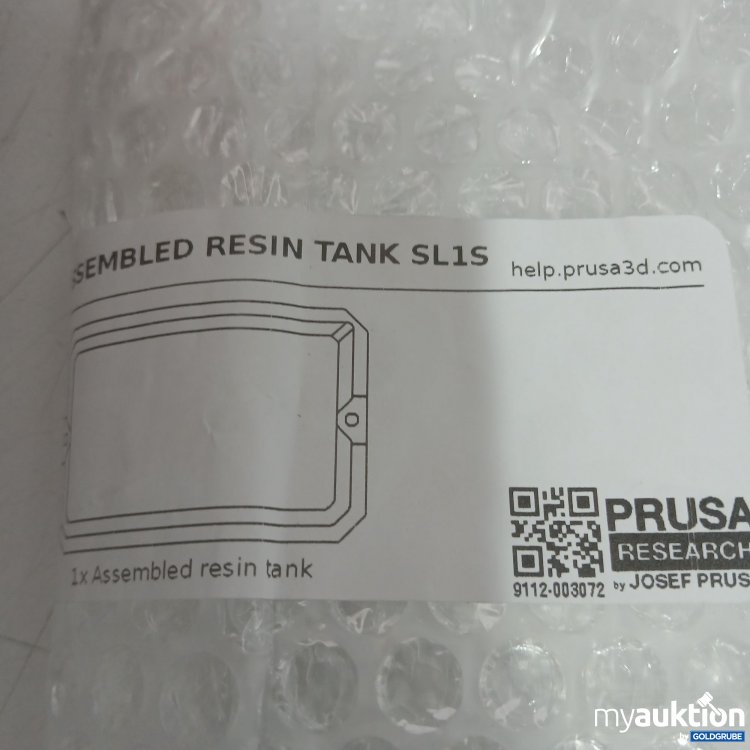 Artikel Nr. 993215: Prusa Assembled Resin Tank SL1S ca 18x11,5x 3,5cm