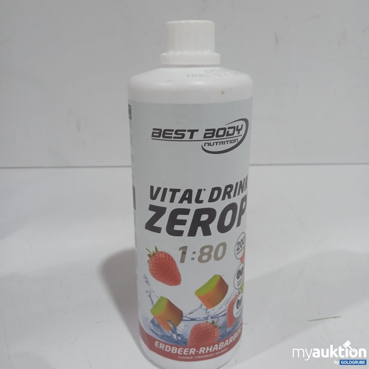 Artikel Nr. 477216: Best Body Nutrition Vital Drink Zero Erdbeer-Rhabarber 1L