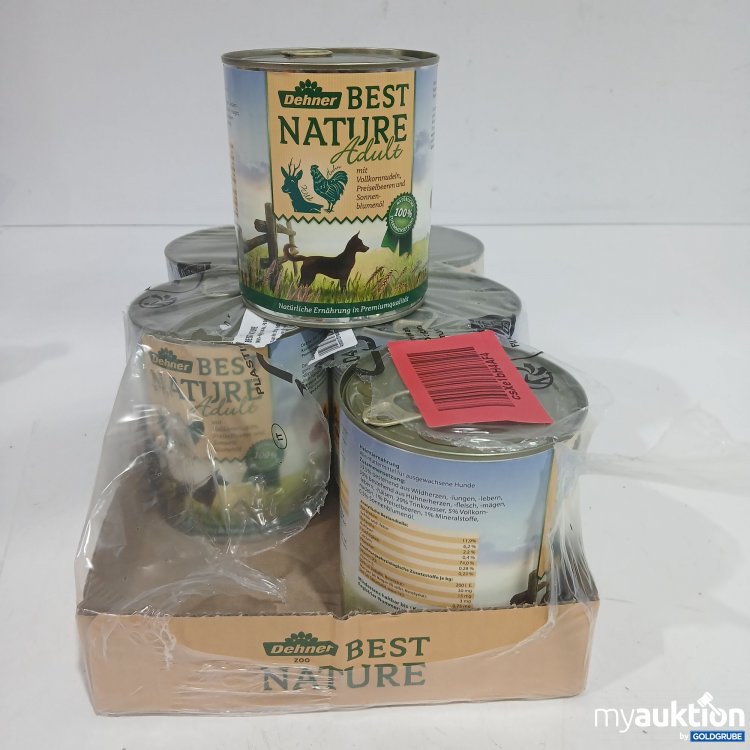 Artikel Nr. 873216: Dehner Best Nature Adult Hundefutter mit Vollkornnudeln, Preiselbeeren & Sonnenblumenöl 6x800g