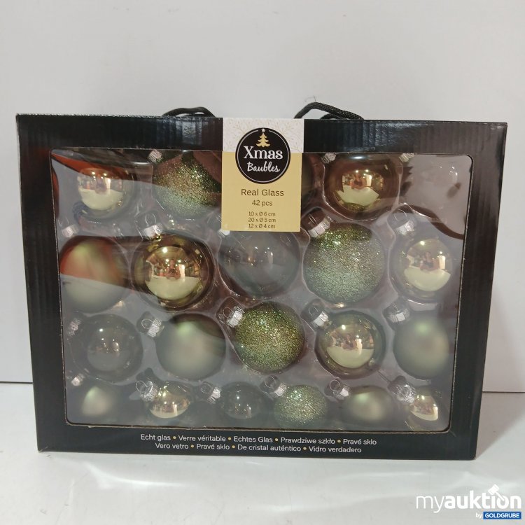 Artikel Nr. 930216 Artikel Nr. 930216: Xmas Baubles Real Glass 42stk