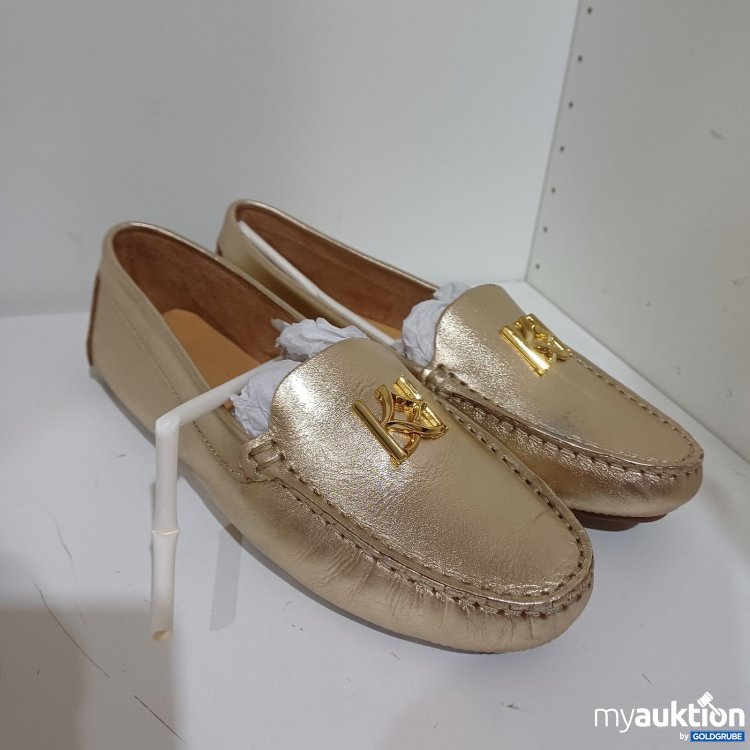 Artikel Nr. 464217 Artikel Nr. 464217: Kazar Slipper mit goldfarbenem Logo Größe 37
