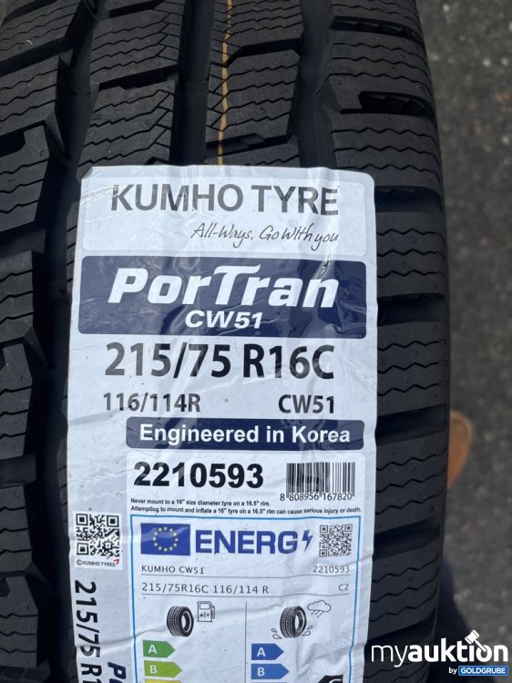 Artikel Nr. 524217: Kumho PorTran CW51 215/75 R16