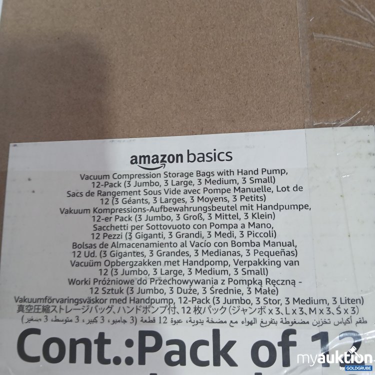 Artikel Nr. 827217 Artikel Nr. 827217: Amazon basics Vacuum Compression Storage Bags with Hand Pump 12Pack