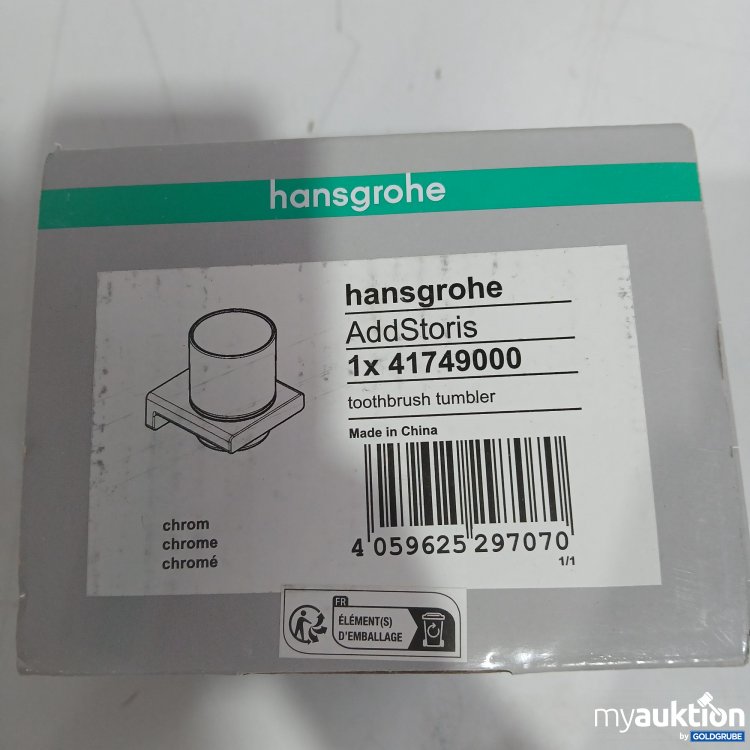 Artikel Nr. 832217 Artikel Nr. 832217: Hansgrohe AddStoris toothbrush tumbler 41749000 Chrome