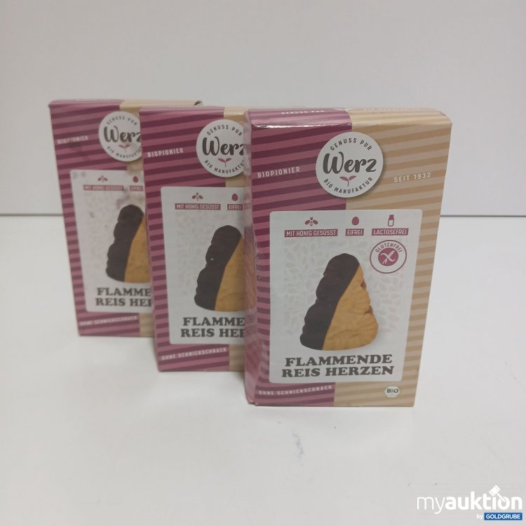 Artikel Nr. 861217: Werz Flammende Reis Herzen 3x90g