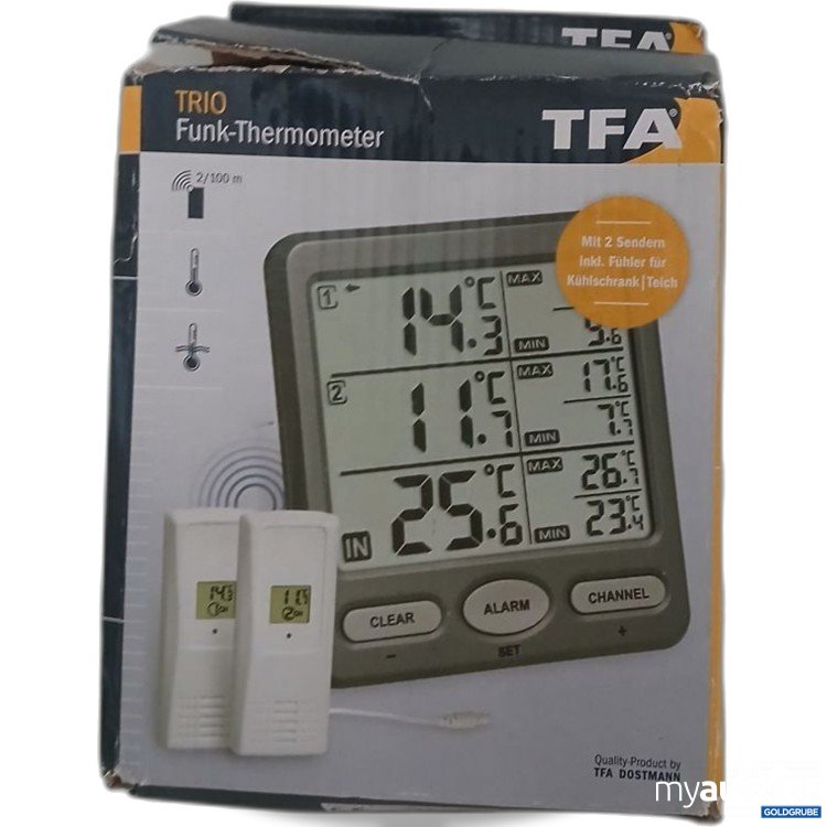 Artikel Nr. 921217: TFA Funk-Thermometer TRIO 1.5V