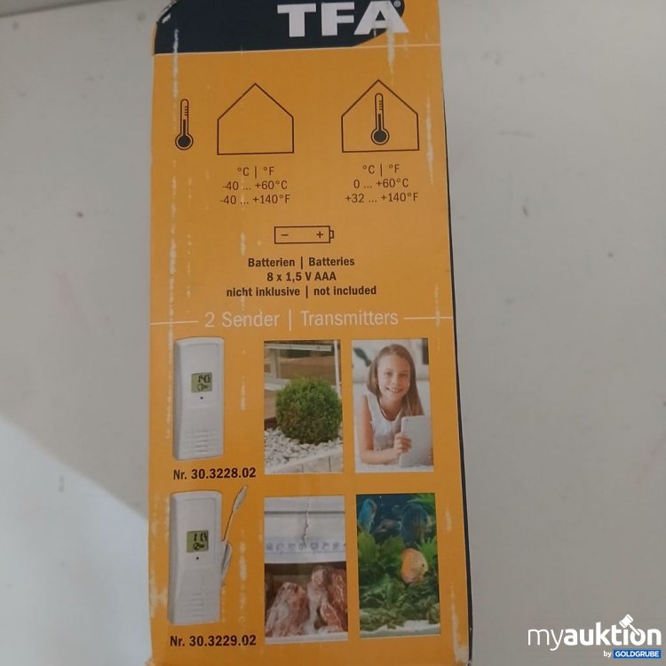 Artikel Nr. 921217: TFA Funk-Thermometer TRIO 1.5V