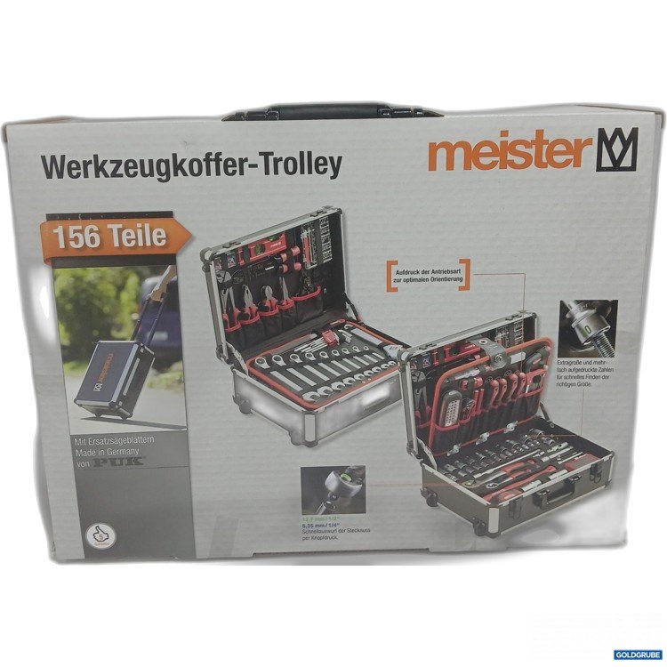 Artikel Nr. 972217: Meister Werkzeugkoffer-Trolley 156Teile 