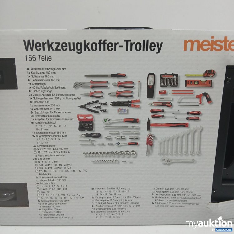 Artikel Nr. 972217: Meister Werkzeugkoffer-Trolley 156Teile 