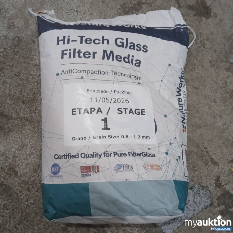 Artikel Nr. 991217 Artikel Nr. 991217: Nature Works Hi-Tech Glass Filter Media Stage 1 0,6-1,2mm 10kg