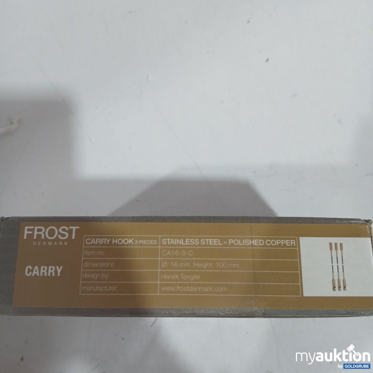 Artikel Nr. 445218 Artikel Nr. 445218: Frost Carry Hook 3Pieces stainless steel ø16mm Height 100mm