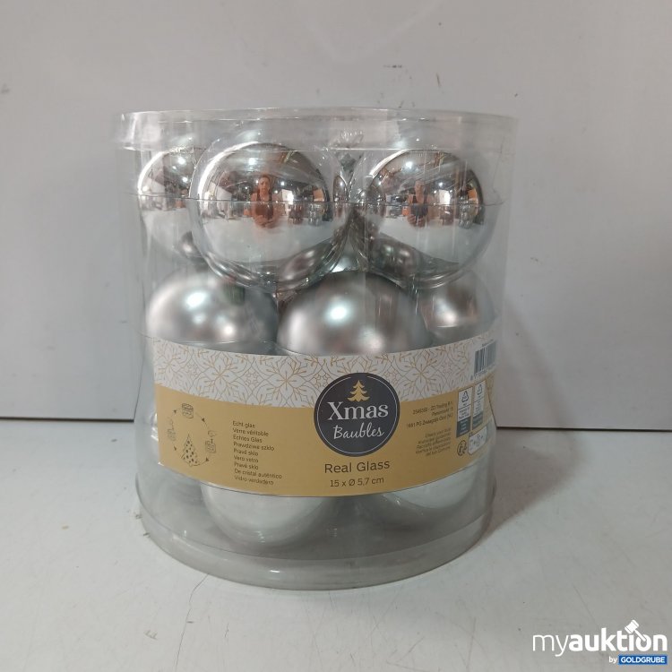 Artikel Nr. 930218 Artikel Nr. 930218: Xmas Bubles Real Glass 15x5.7cm