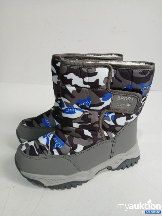 Artikel Nr. 932218: SPORT Stiefel Camouflage Grau Blau Weiß größe 37