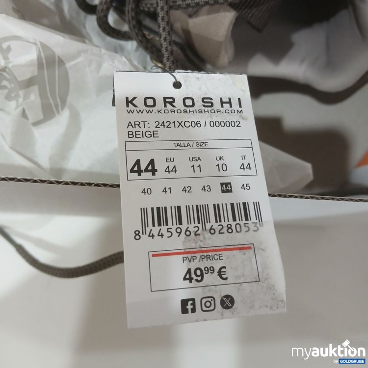 Artikel Nr. 990218: KOROSHI Schuhe Beige