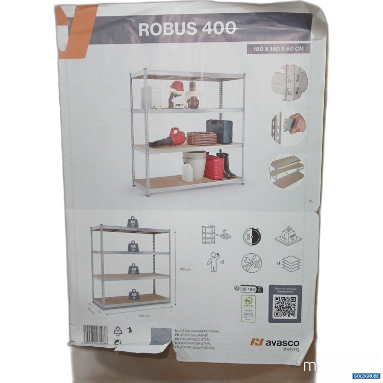 Artikel Nr. 443219: Robus400 Schwerlast Regal 180x180x60cm 