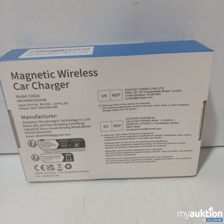 Artikel Nr. 933219 Artikel Nr. 933219: MOKPR Magnetic Wireless Car Charger CA016 5V 5W