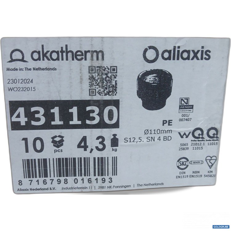 Artikel Nr. 445220 Artikel Nr. 445220: Akatherm Aliaxis 10Stk 431130 ø110mm