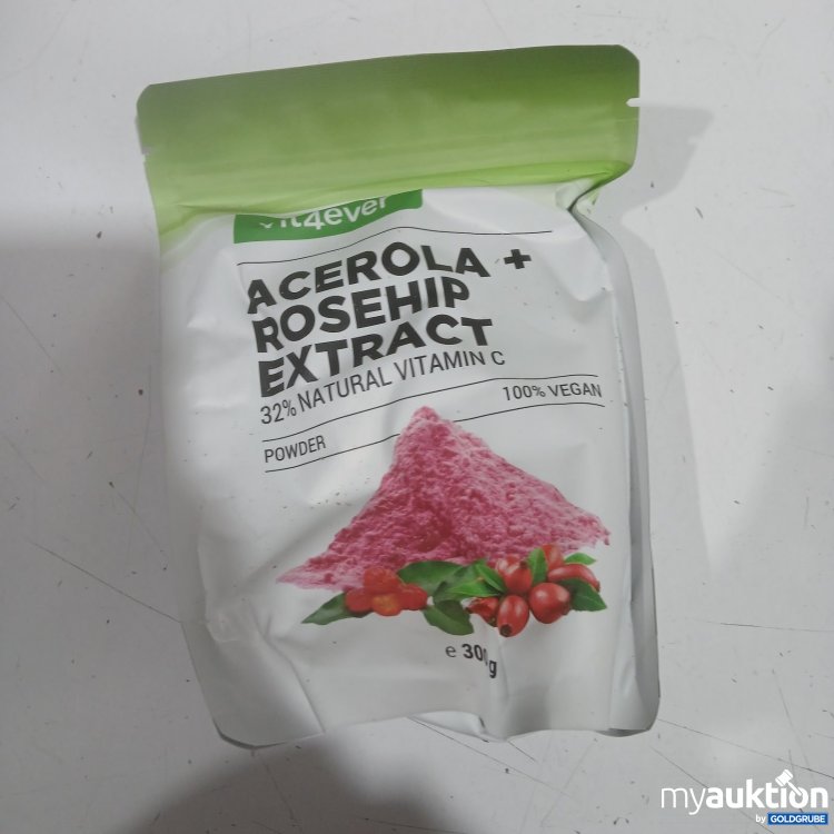 Artikel Nr. 477220: fit4ever Acerola + Rosehip Extract Pulver 300 g