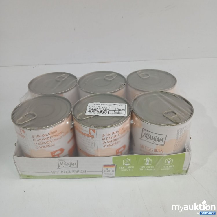Artikel Nr. 809220 Artikel Nr. 809220: Mjamjam Katzenfutter saftiges Huhn 6x800g