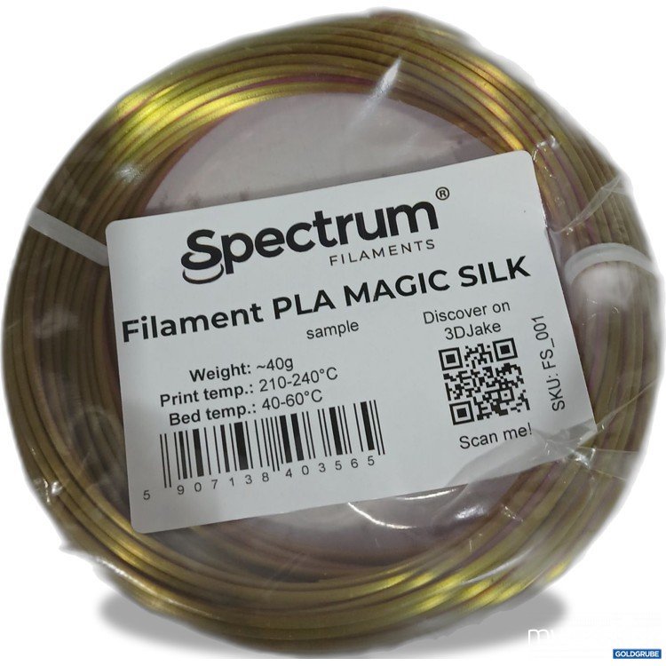 Artikel Nr. 888220 Artikel Nr. 888220: Spectrum Filament PLA Magic Silk 40g sample
