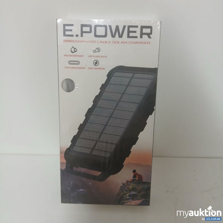 Artikel Nr. 900220 Artikel Nr. 900220: E.Power Portable Solar Charger