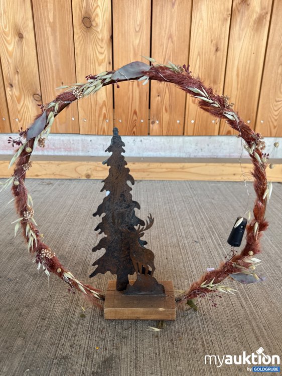 Artikel Nr. 935220 Artikel Nr. 935220: Loop mit Hirsch und Weihnachtsbaum + Lichterkette