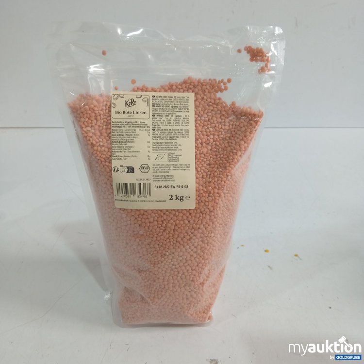 Artikel Nr. 985220: Koro Bio Rote Linsen ganz 2kg 