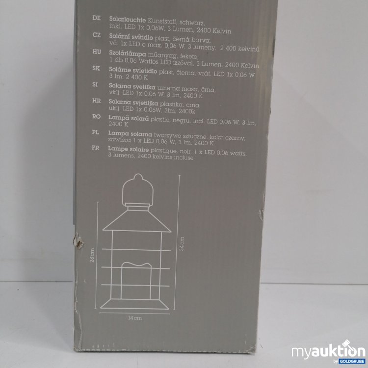 Artikel Nr. 399221: Modern Living Julika Solarleuchte inkl LED mit Flackereffekt 34x28x14cm