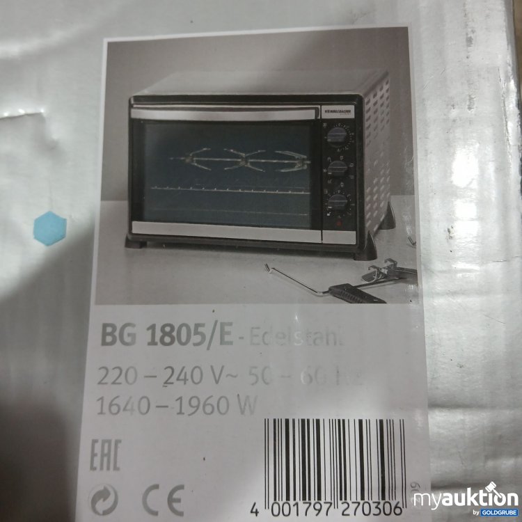 Artikel Nr. 815221: Rommelsbacher Back&Grill Ofen BG 1805/E