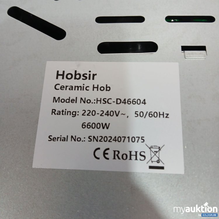 Artikel Nr. 839221: Hobsir Ceeamic Hob HSC- D46604