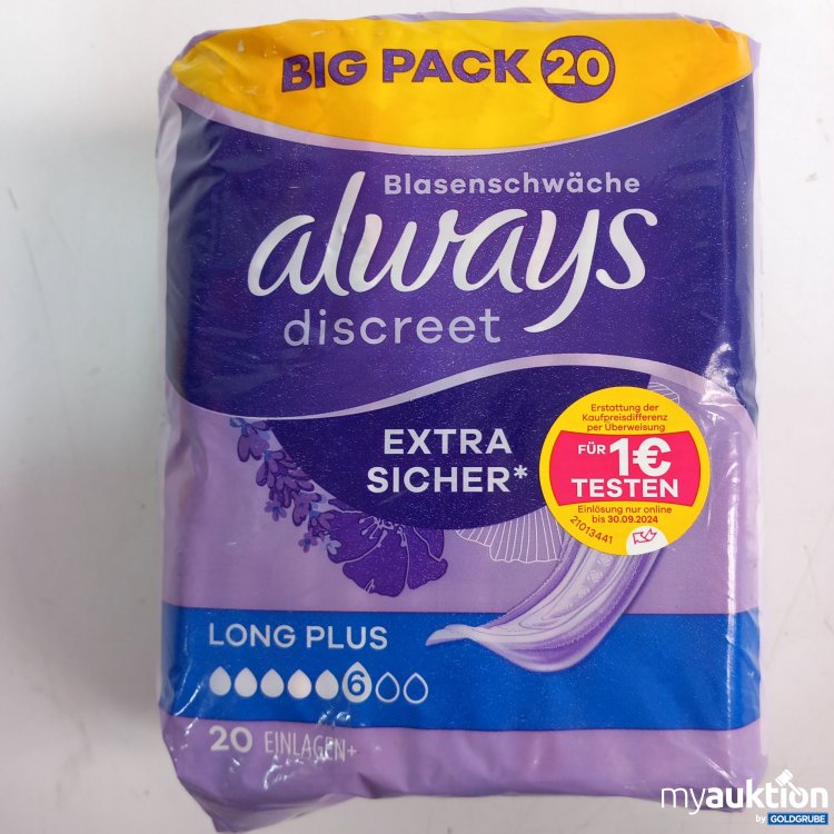 Artikel Nr. 871221: Always discreet Big Pack 20Stk Long Plus 6