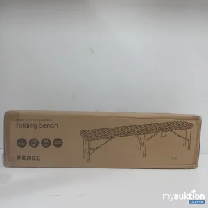 Auktion PEREL folding bench rattan pattern black