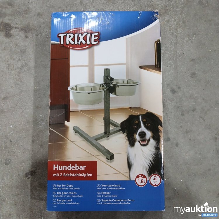 Artikel Nr. 472223 Artikel Nr. 472223: Trixie Hundebar mit 2 Edelstahlnäpfen 2 x 1,8 l