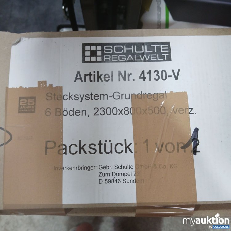 Artikel Nr. 834223 Artikel Nr. 834223: Schulte Regalwelt Stecksystem-Grundregal 4130-V