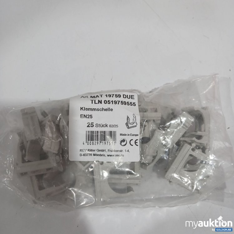 Artikel Nr. 893223: Klemmschellen 25Stk EN25 