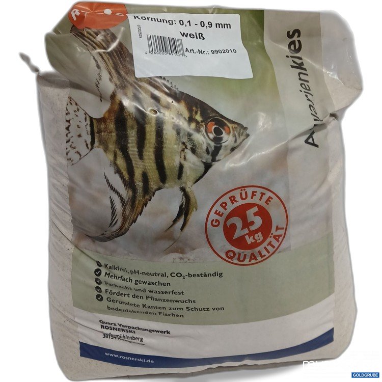 Artikel Nr. 953223: Rosis Aquarienkies 0,1-0,9mm Weiß 25Kg