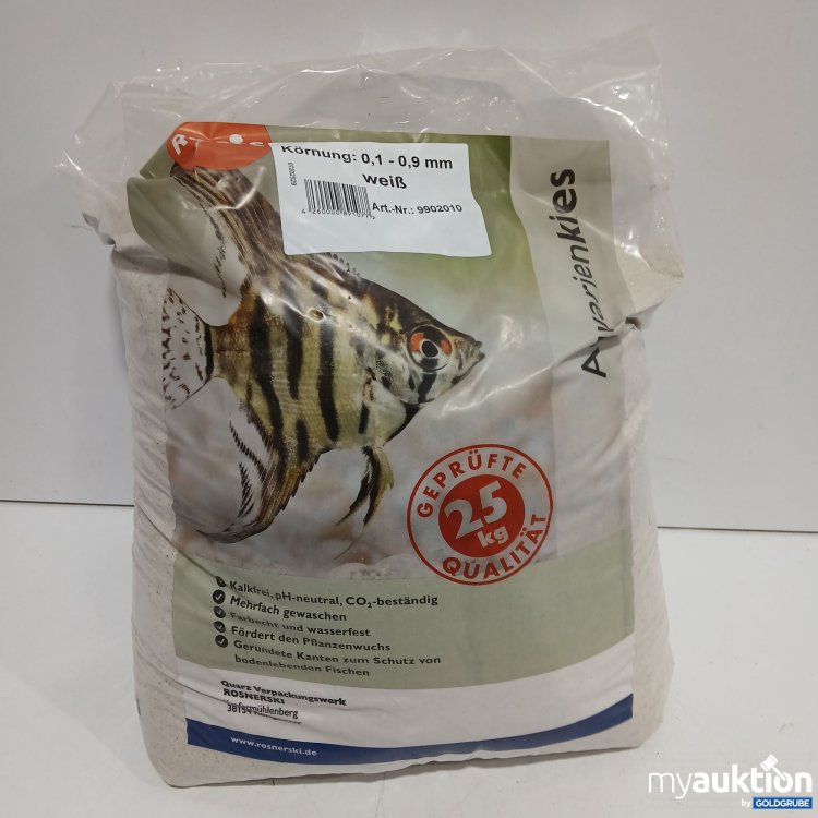 Artikel Nr. 953223: Rosis Aquarienkies 0,1-0,9mm Weiß 25Kg