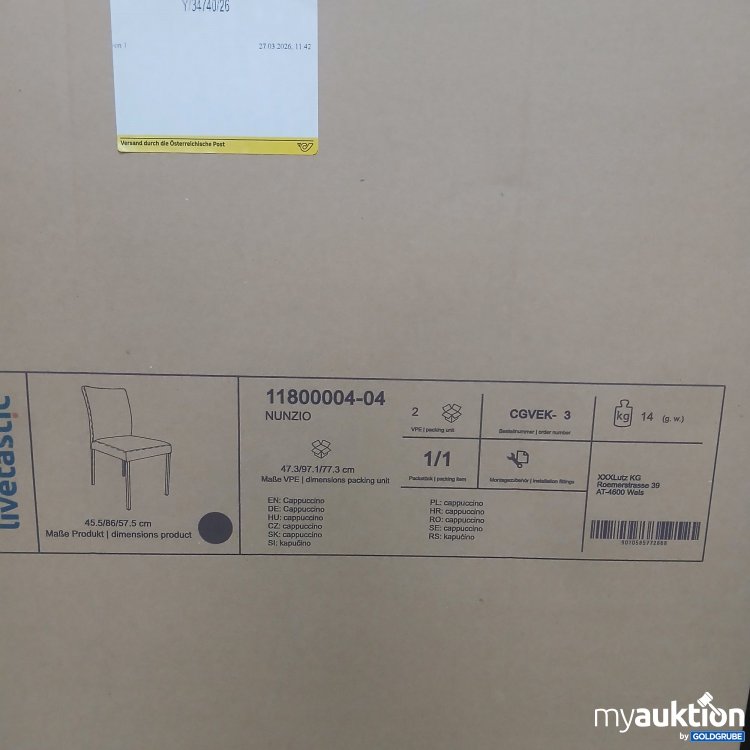 Artikel Nr. 988223 Artikel Nr. 988223: XXXLutz Livetastic Stuhl 45.5,86,57.5cm