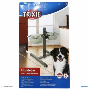 Artikel 472223: Trixie Hundebar mit 2 Edelstahlnäpfen 2 x 1,8 l