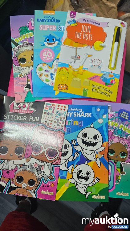 Artikel Nr. 394224 Artikel Nr. 394224: Stickerhefte und Malbücher 6Stk