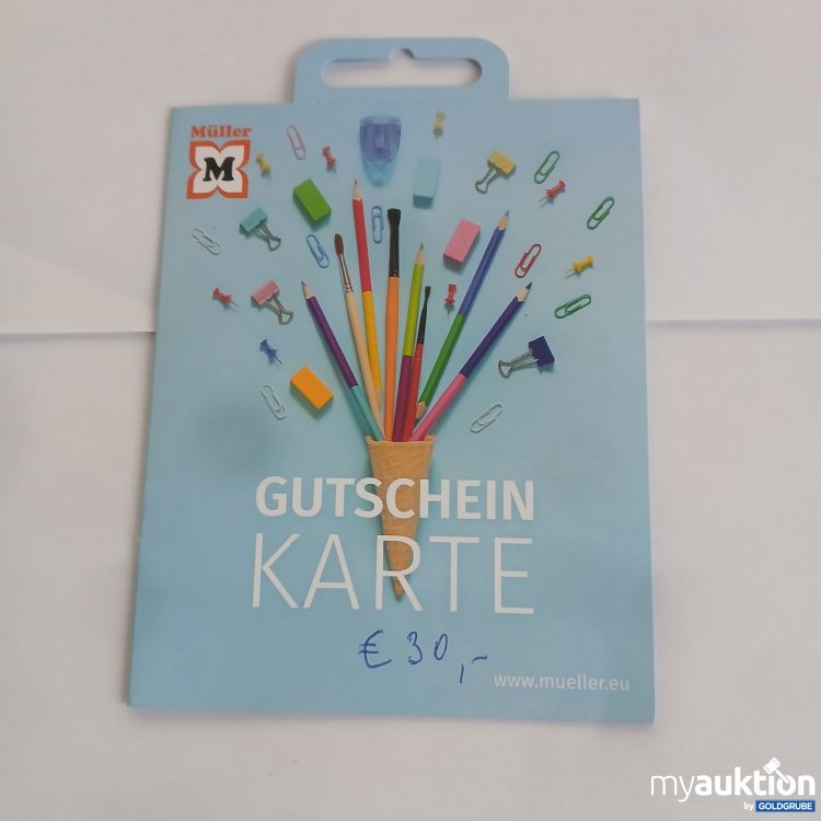 Artikel Nr. 952224: Müller Gutschein Wert 30€