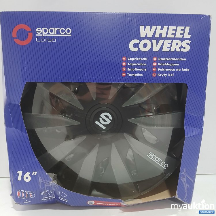 Artikel Nr. 959224: Sparco Corsa Wheel Covers Teiliges ABS Radzierblenden 16" 4Units  Kompatibel mit Fahrzeugen aller Art 