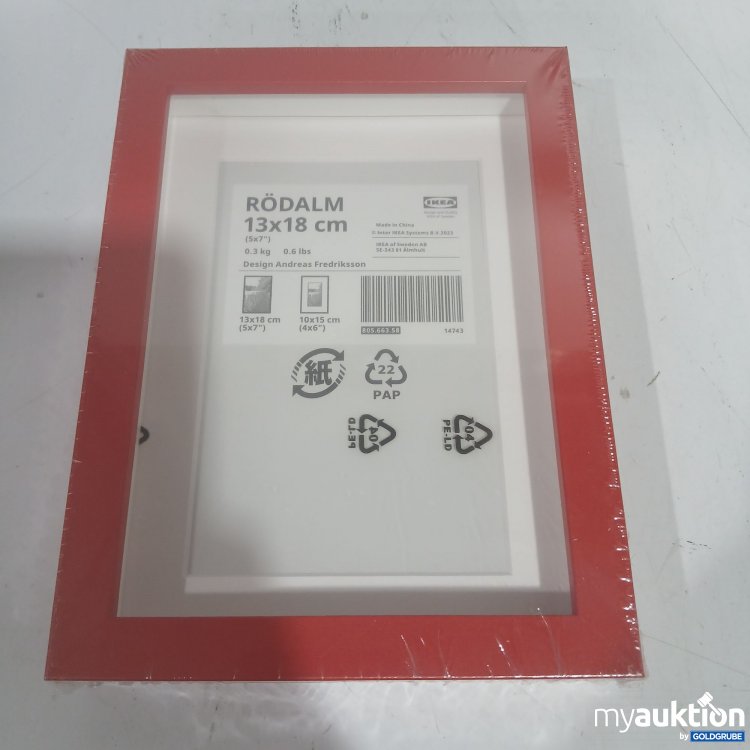 Artikel Nr. 960224: Ikea Rödalm Bilderrahmen rot 13x18cm 