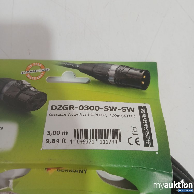 Artikel Nr. 461225 Artikel Nr. 461225: Sommer Cable Coaxcable Vector Plus 1,2L/4,8DZ 3m