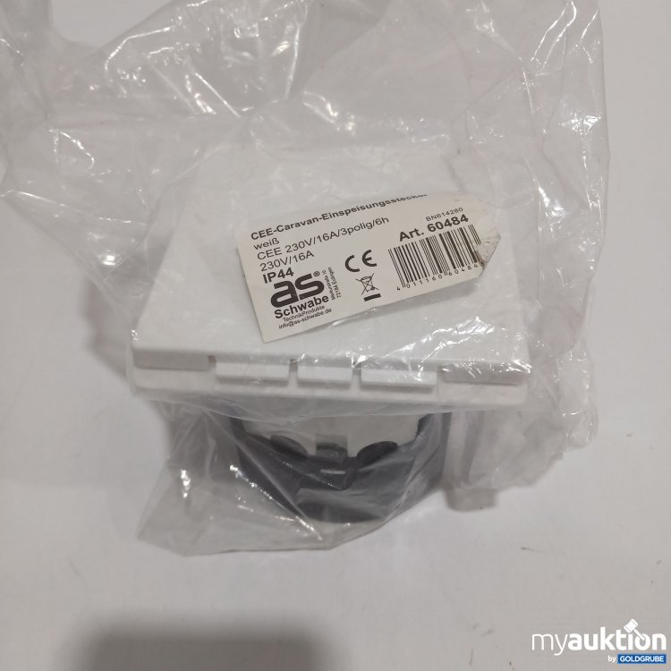 Artikel Nr. 883225 Artikel Nr. 883225: As Schwabe CEE-Caravan Einspeisungsstecker weiß 60484