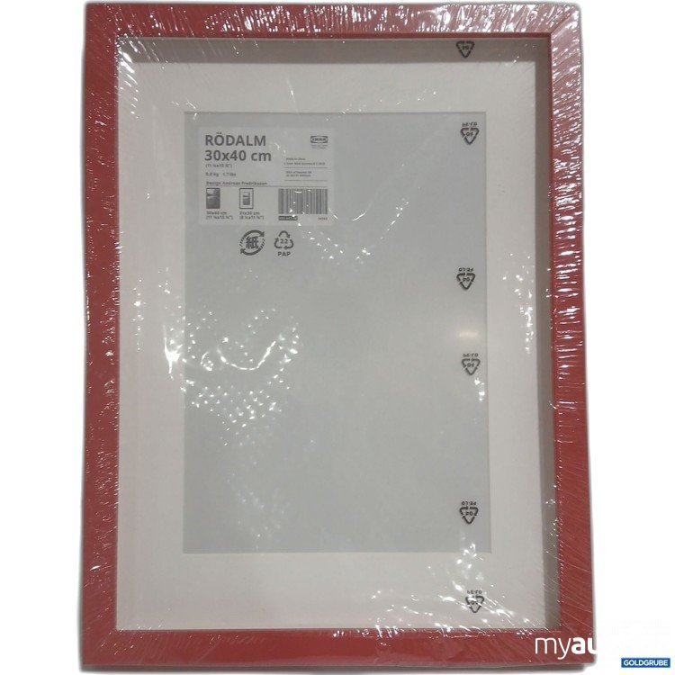 Artikel Nr. 960225: Ikea Bilderrahmen Rödalm rot 30x40cm 