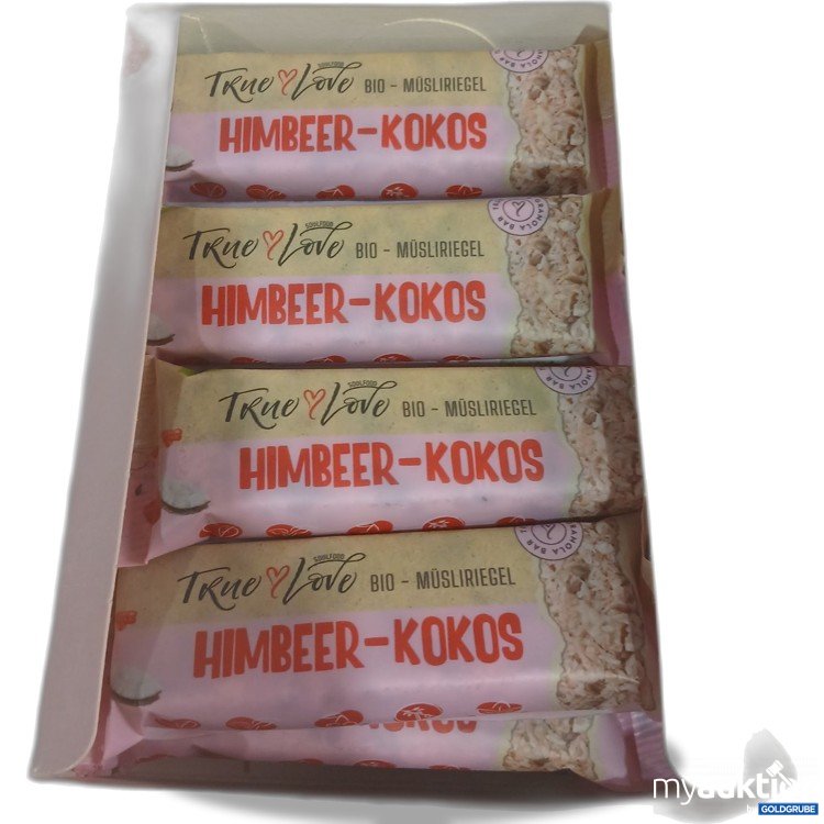 Artikel Nr. 979225 Artikel Nr. 979225: True Love Bio Müsliriegel Himbeer Kokos Low carb 12x29g