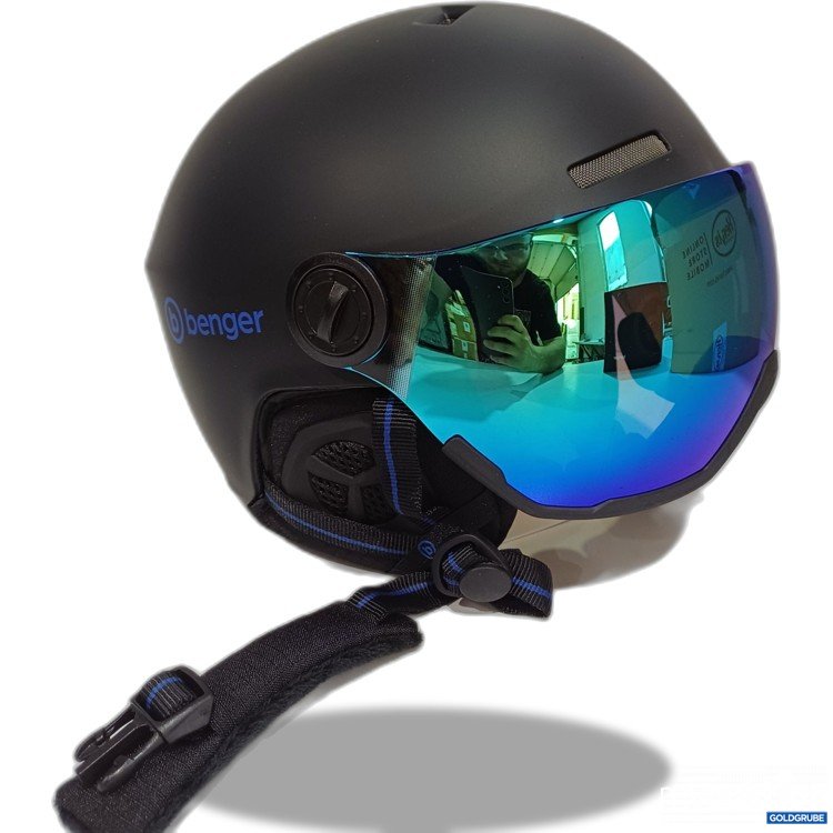 Artikel Nr. 983225 Artikel Nr. 983225: Benger Skihelm mit Visier, Größe M 54-57cm, Schwarz