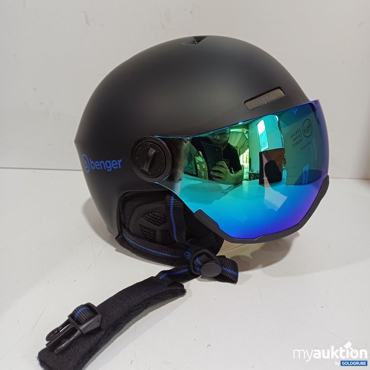 Artikel Nr. 983225 Artikel Nr. 983225: Benger Skihelm mit Visier, Größe M 54-57cm, Schwarz