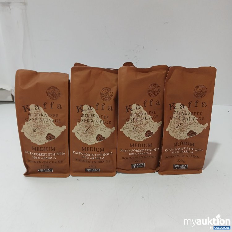 Artikel Nr. 922226: Kaffa Wildkaffee Medium Bohnen 4×220g
